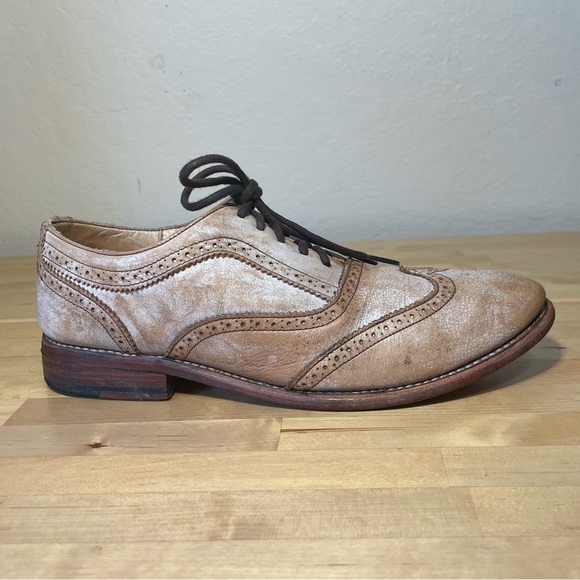 Women’s Bed Stu Lita Leather Oxford Sand Rustic - Picture 1 of 15